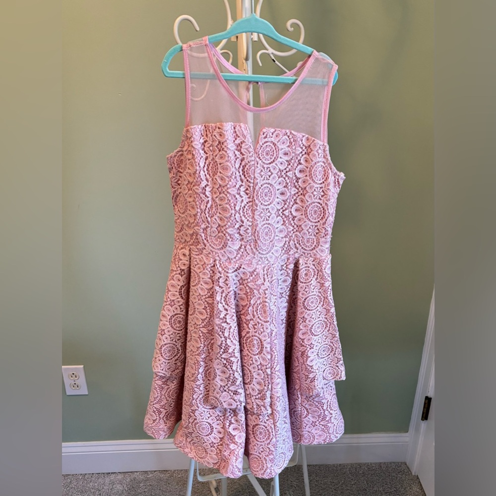 Girls pink size 12 special occasion dress